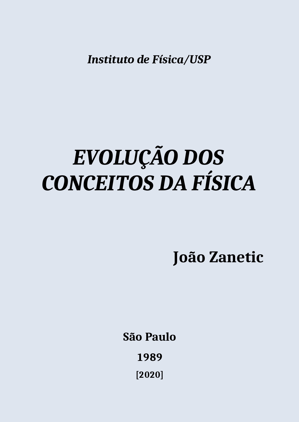 Evolução dos Conceitos da Física